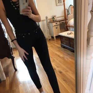 Like new trendy A&F black jeans